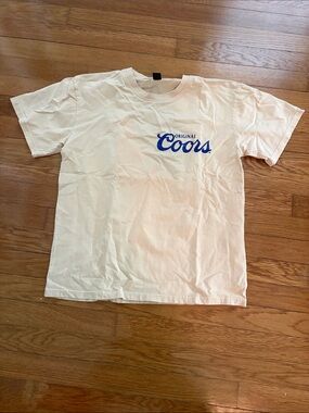 Coors Original Logo Short Sleeve shirt Cream